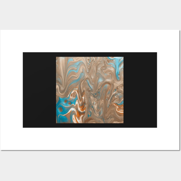 TURQUOISE & GOLD Wall Art by xart